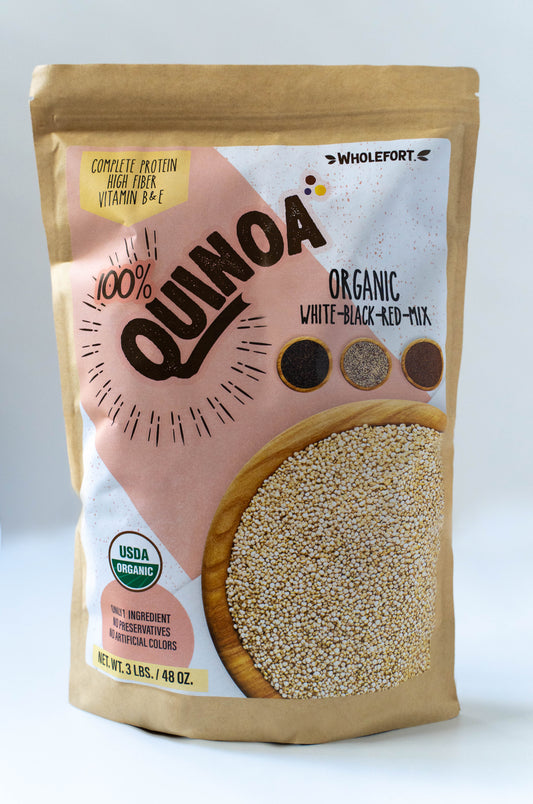 PREMIUM RAW, ORGANIC QUINOA 3 LBS/48 OZ