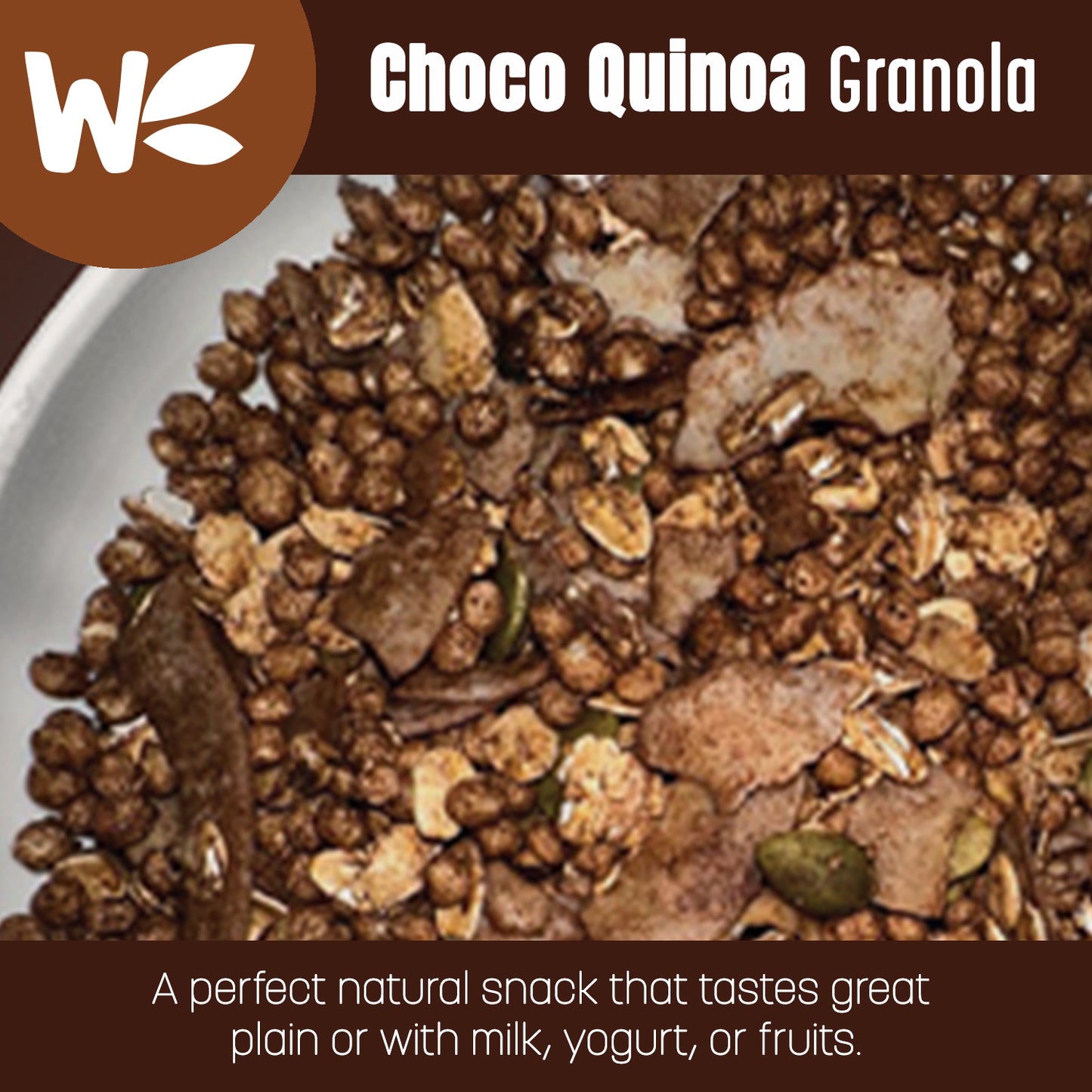 CHOCO QUINOA GRANOLA 26 OZ