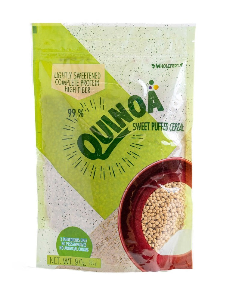 99% Quinoa Sweet Puffed Cereal 9 Oz. – Wholefort Inc