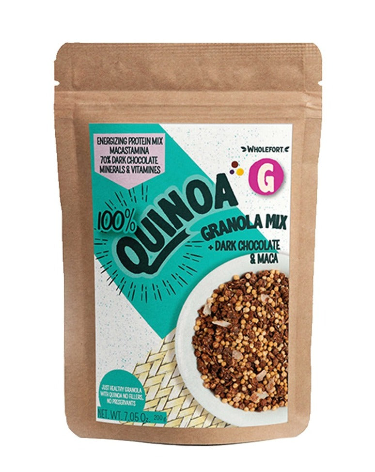 Quina Granola Mix With Dark Chocolate & Maca 7oz